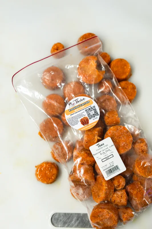 Roasted Carrots 03 Roasted Carrot frozen cubes
