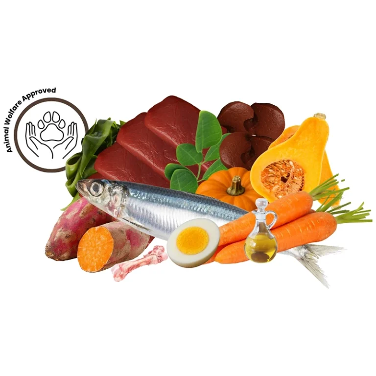 Frozen venison dog food